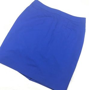 HALOGEN Cobalt Blue Pencil Skirt Cotton Blend 12
